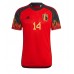 Belgia Dries Mertens #14 Fotballklær Hjemmedrakt VM 2022 Kortermet